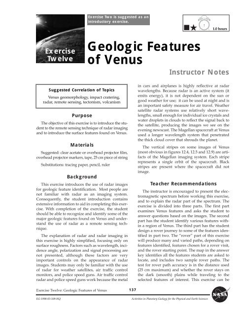 Planetary Geology pdf - NASA