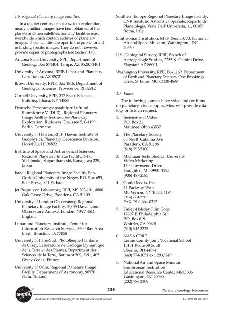 Planetary Geology pdf - NASA