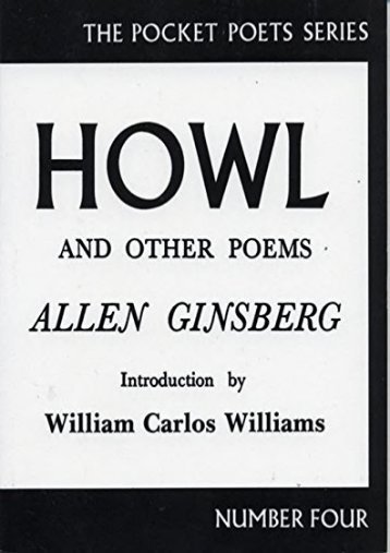 Download PDF Howl and Other Poems (City Lights Pocket Poets Series) Full