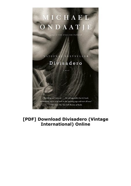 [PDF] Download Divisadero (Vintage International) Online