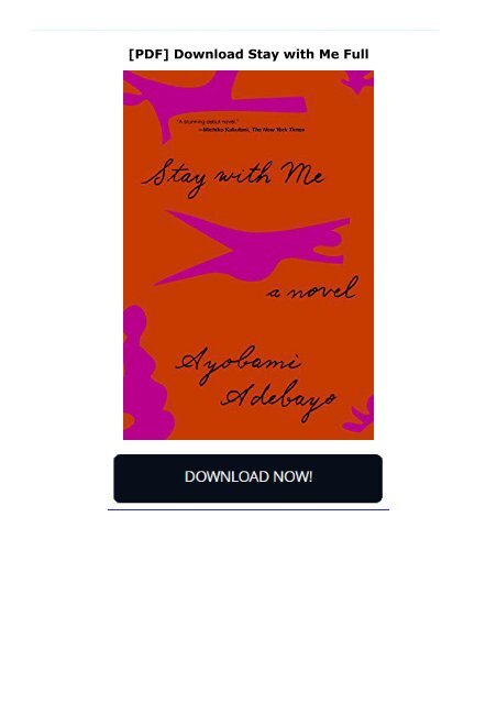 [PDF] Download Stay with Me Full