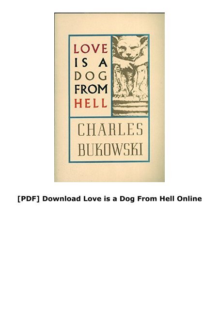 [PDF] Download Love is a Dog From Hell Online