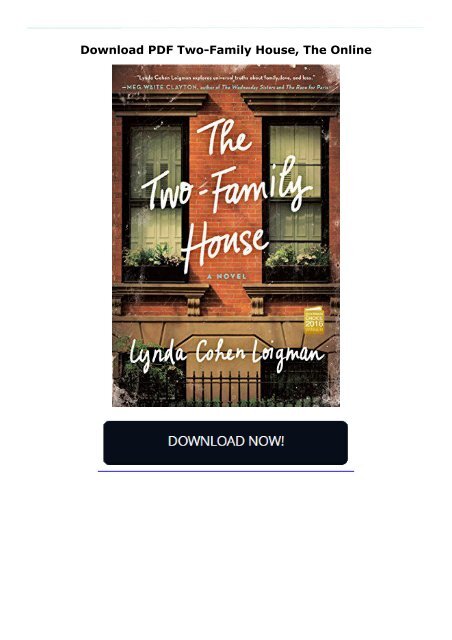 Download PDF Two-Family House, The Online