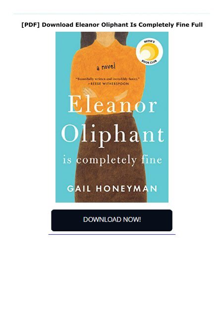 [PDF] Download Eleanor Oliphant Is Completely Fine Full