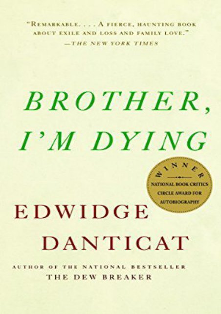 Download PDF Brother, I m Dying (Vintage Contemporaries) Online