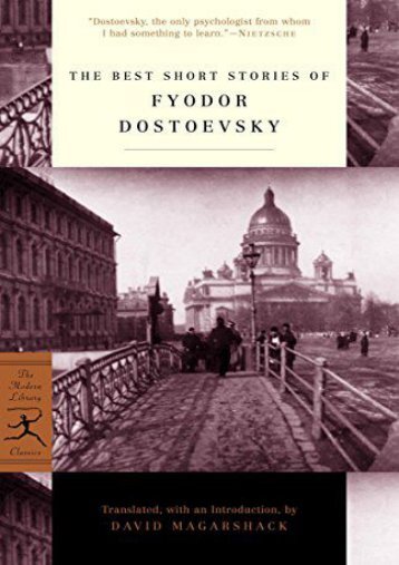 [PDF] Download The Best Short Stories of Dostoevsky (Modern Library) Online