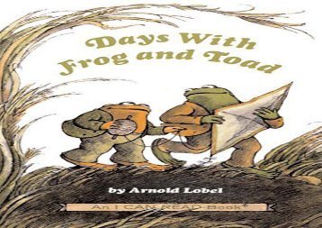 [+][PDF] TOP TREND Days with Frog and Toad (I Can Read Books: Level 2)  [FULL] 