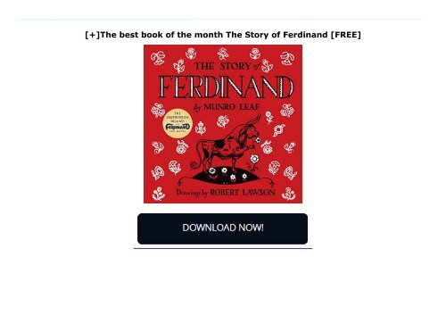 [+]The best book of the month The Story of Ferdinand  [FREE] 