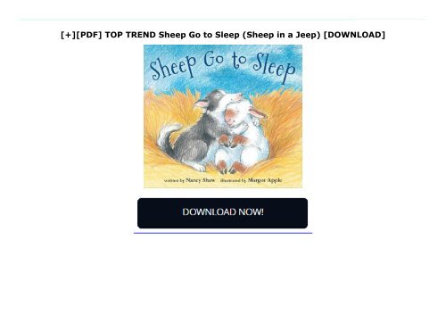 [+][PDF] TOP TREND Sheep Go to Sleep (Sheep in a Jeep)  [DOWNLOAD] 