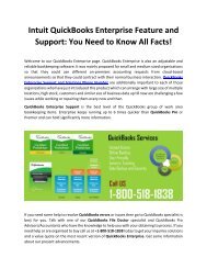 QuickBooks Enterprise Support for Technical Solution