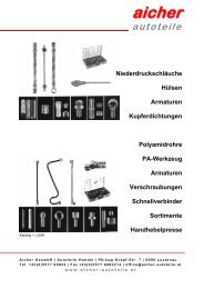 Kraftstoffschläuche und Armaturen - Aicher Autoteile