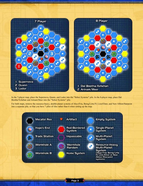 Optional Rule: Preset Maps - Fantasy Flight Games