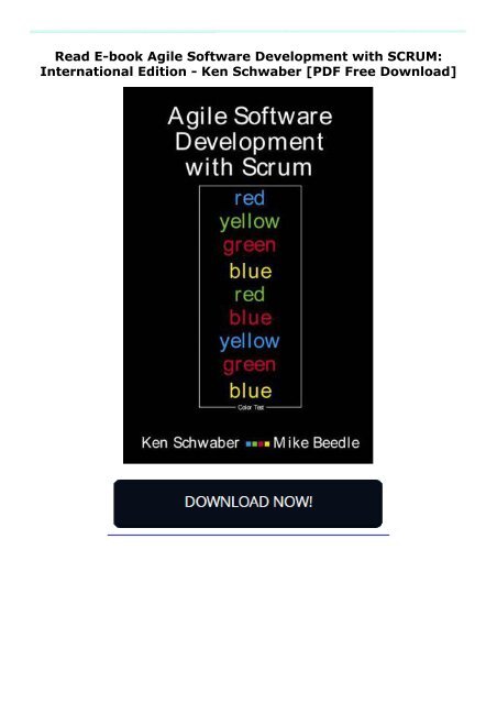 Read E-book Agile Software Development with SCRUM: International Edition - Ken Schwaber [PDF Free Download]