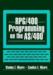 Download RPG/400 Programming on the AS/400 - Stanley E. Myers [Ready]