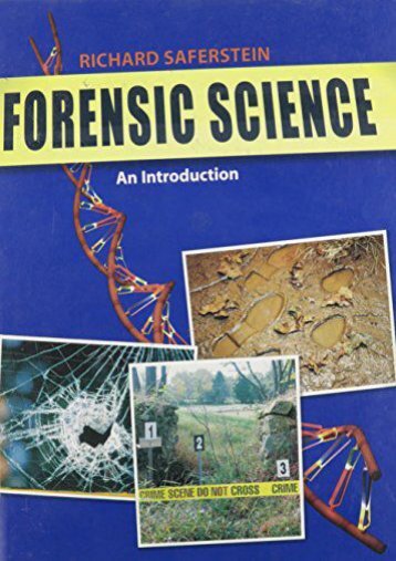 Download Forensic Science: An Introduction - Richard Saferstein [Full Download]