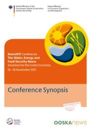 Conference Synopsis - Water, Energy and Food Security Nexus