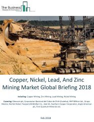 Copper,Nickel,Lead, And Zinc Mining Market Global Brefing 2018 