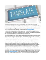 Document Translation Services, Software Translation