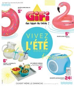 Gifi catalogue 17 juillet,25 juillet 2018