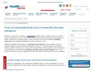 Cardiologists Mailing List - Healthcare Marketers