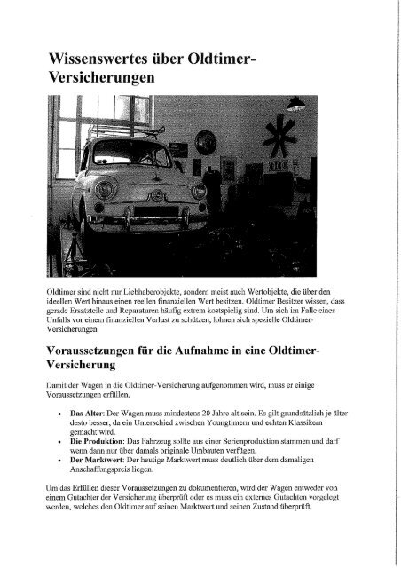 Wunderschone Versicherung Fur Oldtimer Bildnull