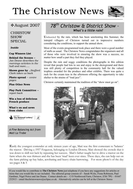 The Christow News