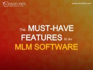 The Must-have Features in an MLM Software