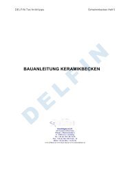 BAUANLEITUNG KERAMIKBECKEN - Firma Delfin ...