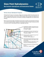 Slave Point Hydrodynamics Brochure - Canadian Discovery Ltd.