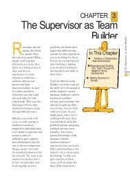 The Supervisor as Team Builder - National Service Resource Center