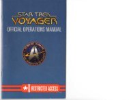 Star Trek Voyager manual - The International Arcade Museum