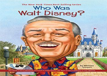 [+]The best book of the month Who Was Walt Disney? (Who Was...? (Paperback))  [READ] 