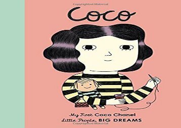 [+][PDF] TOP TREND Coco Chanel: My First Coco Chanel (Little People, Big Dreams)  [FREE] 