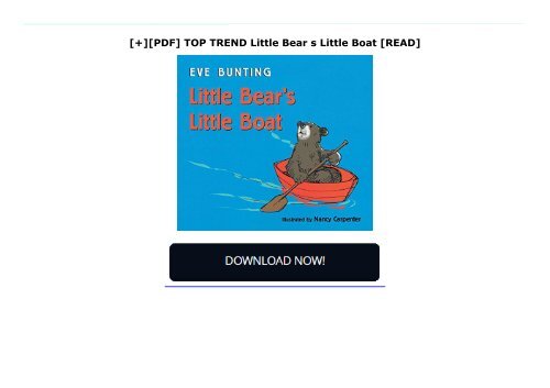 [+][PDF] TOP TREND Little Bear s Little Boat  [READ] 