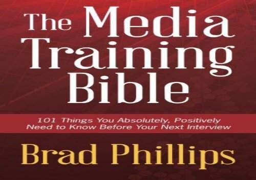The Media Training Bible Pdf