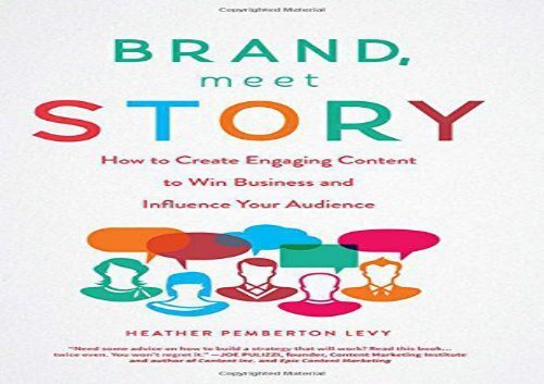 [+][PDF] TOP TREND Brand, Meet Story: How to Create Engaging Content to Win Business and Influence Your Audience  [NEWS]