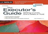 [+][PDF] TOP TREND The Executor s Guide: Settling a Loved One s Estate or Trust  [DOWNLOAD] 