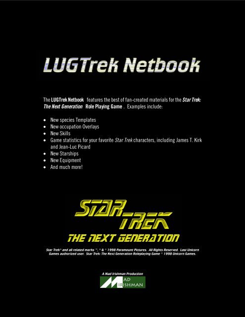 LUGTrek Netbook V1.0 - Mad Irishman