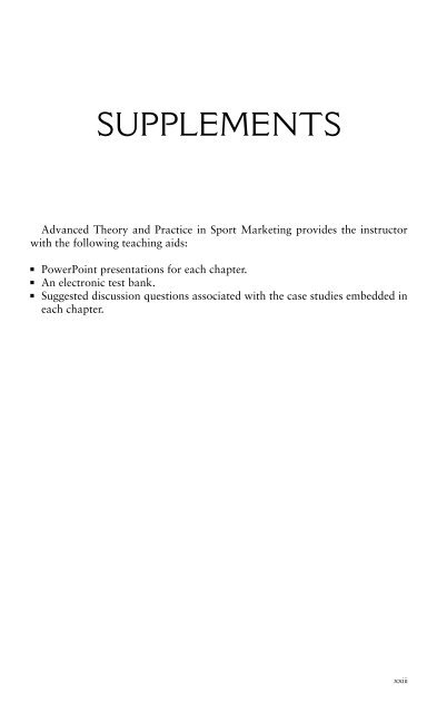 advanced theory and practice in sport marketing - Marshalls University