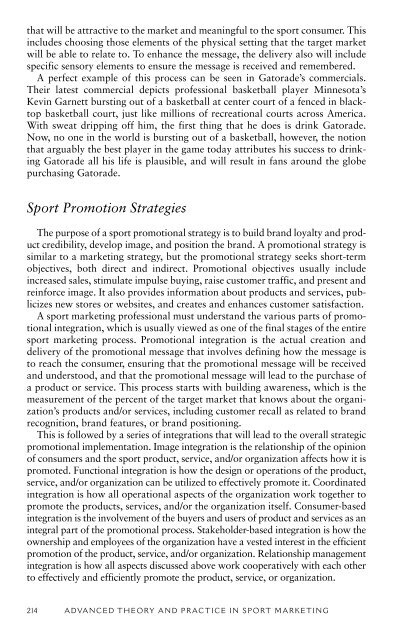 advanced theory and practice in sport marketing - Marshalls University