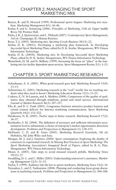 advanced theory and practice in sport marketing - Marshalls University