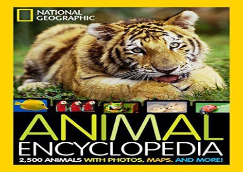 The best book of the month Animal Encyclopedia: 2,500 Animals with Photos,  Maps, and More! (Encyclopaedia ) [