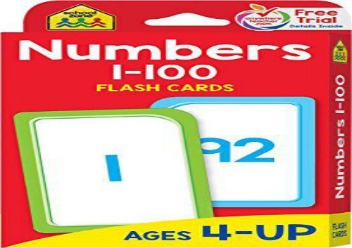 [+][PDF] TOP TREND Flash Cards - Numbers 1 - 100  [READ] 