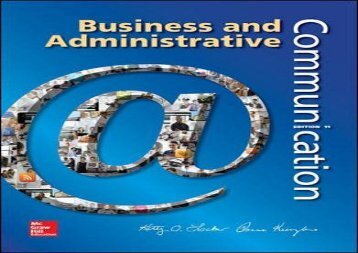 [+]The best book of the month Business and Administrative Communication  [FULL] 