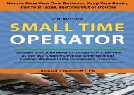[+]The best book of the month Small Time Operator: How to Start Your Own Business, Keep Your Books, Pay Your Taxes, and Stay Out of Trouble  [NEWS]