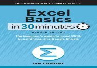 [+][PDF] TOP TREND Excel Basics In 30 Minutes (2nd Edition): The quick guide to Microsoft Excel and Google Sheets [PDF] 