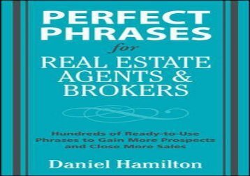 [+][PDF] TOP TREND Perfect Phrases for Real Estate Agents   Brokers (Perfect Phrases Series) [PDF] 