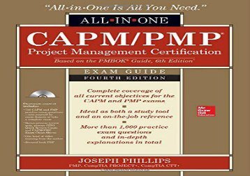 [+]The best book of the month CAPM/PMP Project Management Certification All-In-One Exam Guide  [FULL] 