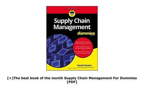 [+]The best book of the month Supply Chain Management For Dummies [PDF] 