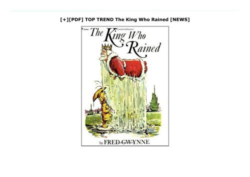 [+][PDF] TOP TREND The King Who Rained  [NEWS]